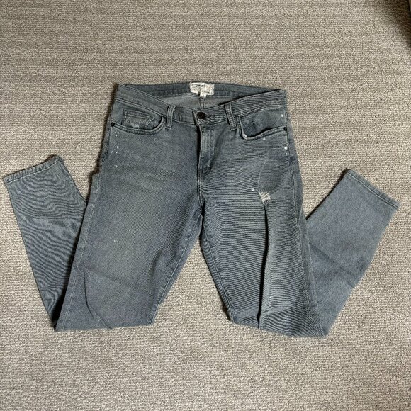 Current Elliot - Grey Splattered Stiletto Jean - Size 30 - Picture 2 of 15